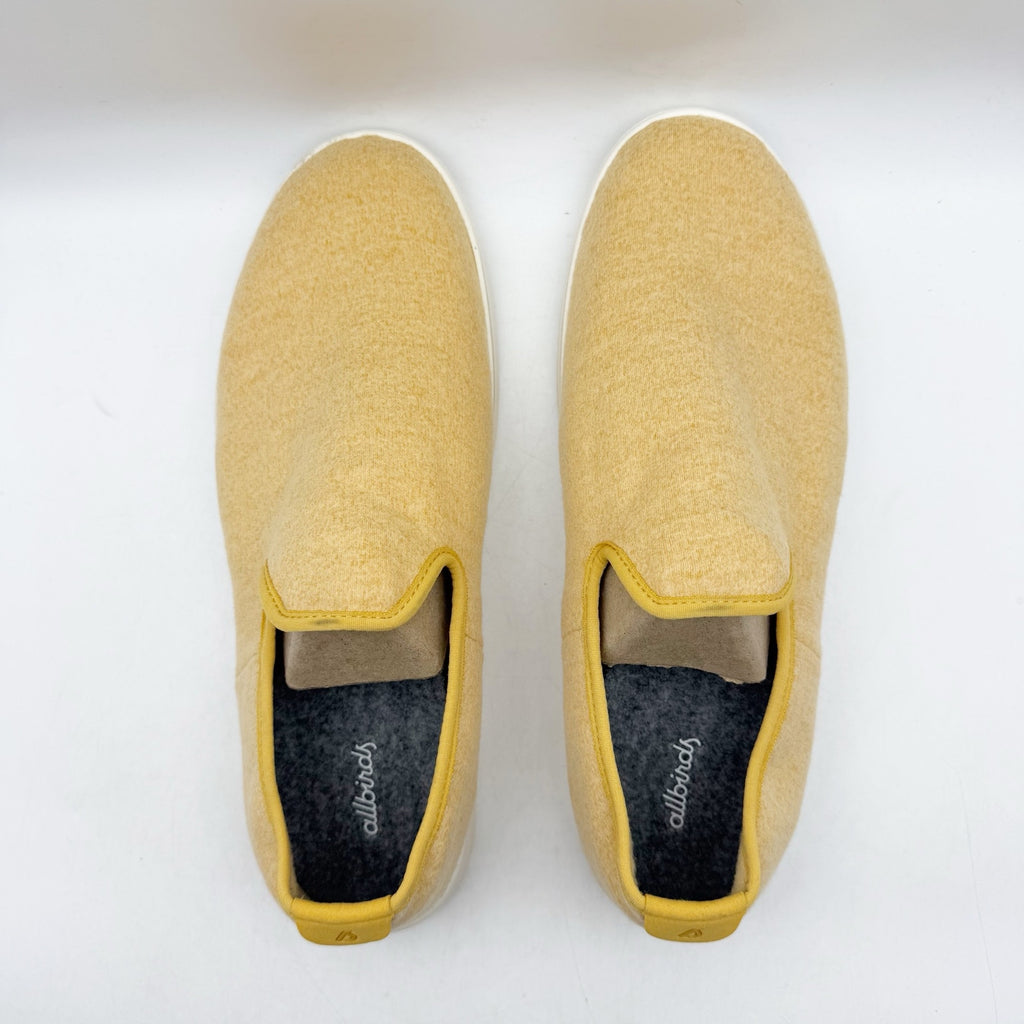 AllBirds Mens Wool Lounger Casual Sneakers Size 10 EU 42.5 Yellow Slip On NWOB