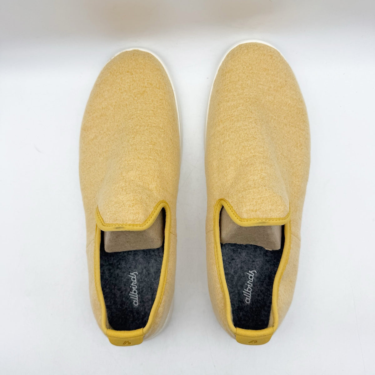 AllBirds Mens Wool Lounger Casual Sneakers Size 10 EU 42.5 Yellow Slip On NWOB