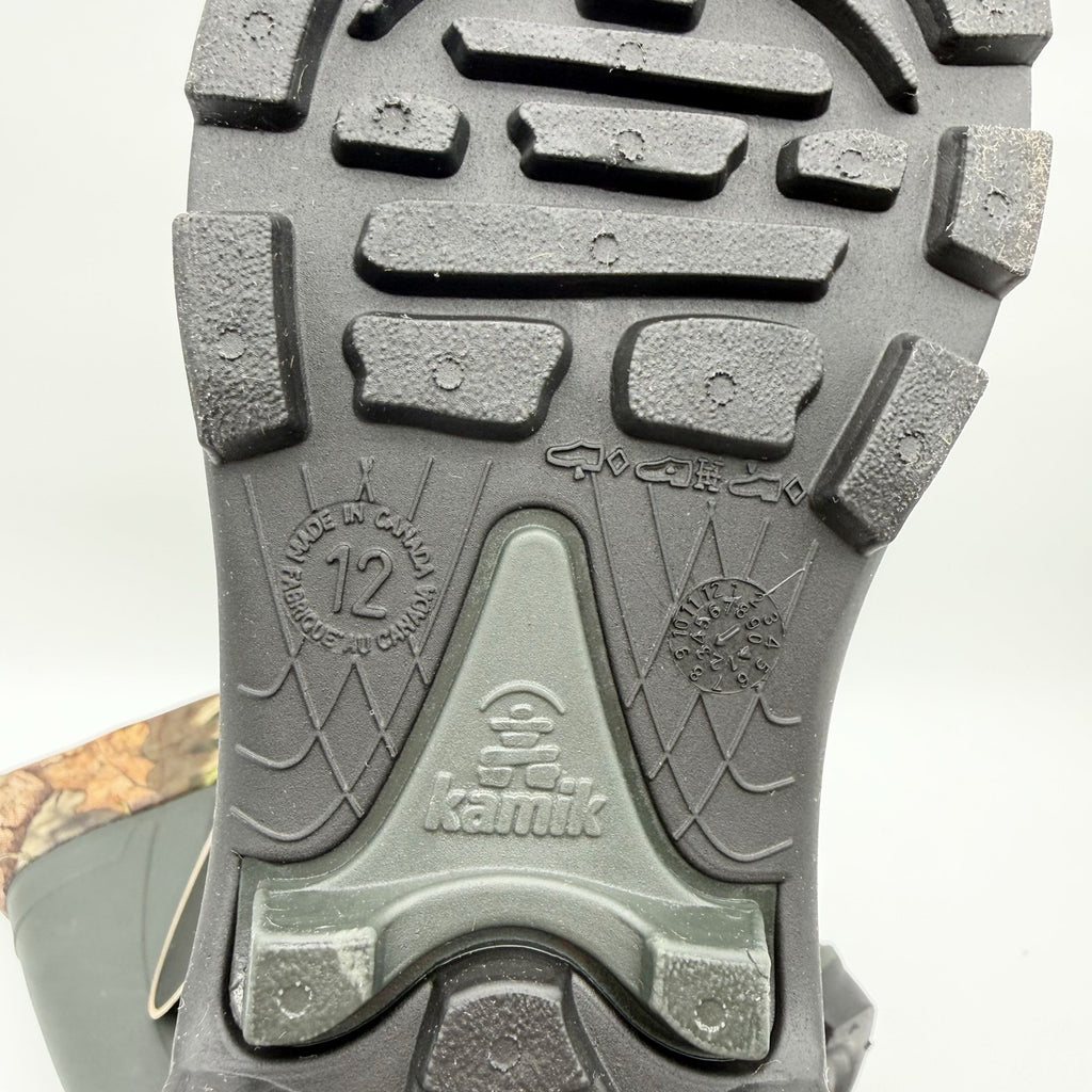 Kamik Kids Snobuster 2 Winter Boots US 12 EU 30 Green Camo Waterproof NIB