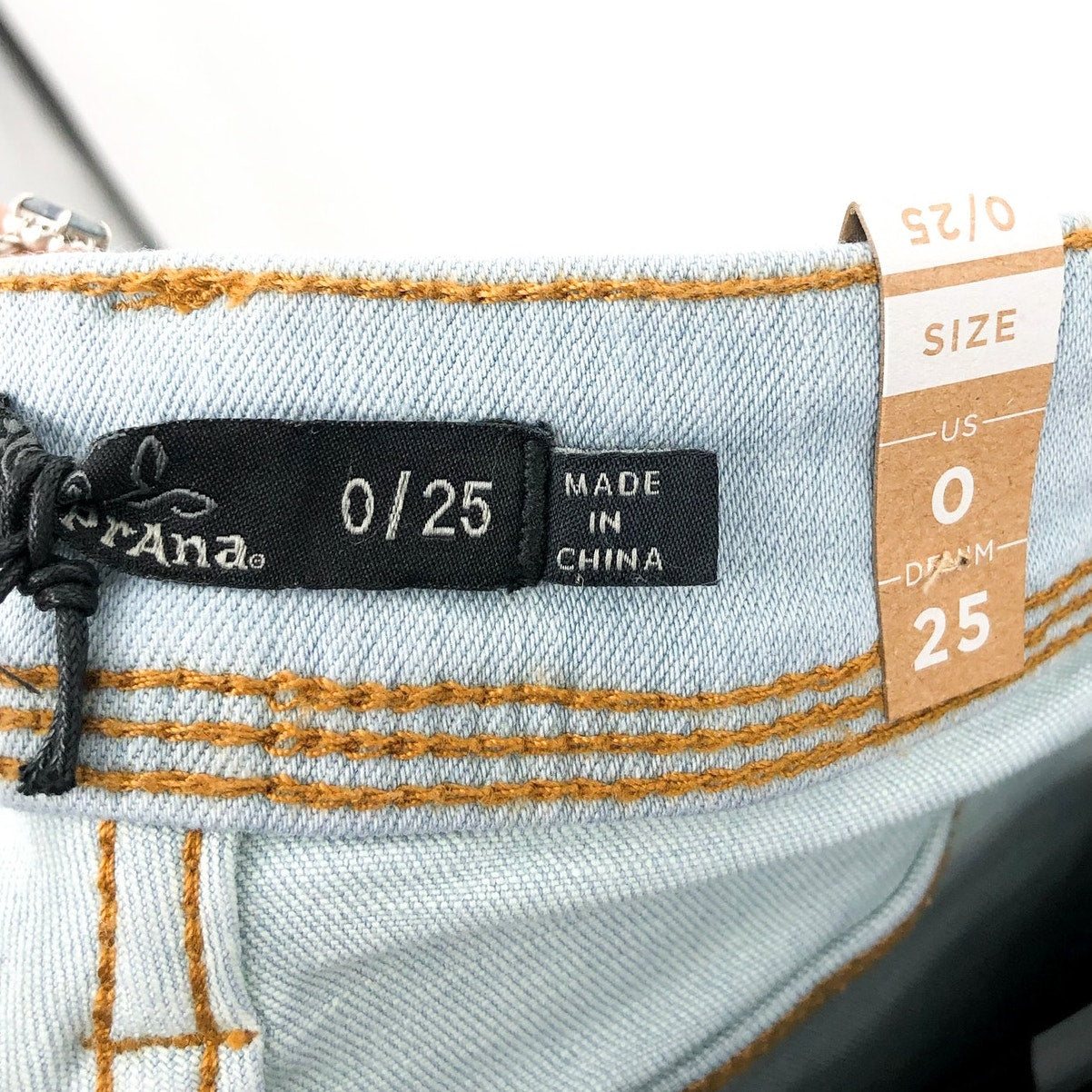 PRANA Women's Soma Skinny Jeans Size 0 25x30 Light Wash Blue Stretch NWT