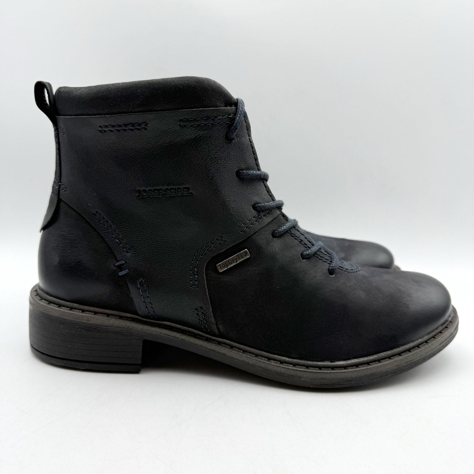Josef Seibel Womens Selena 50 Boots EU 39 US 8-8.5 Blue Leather Waterproof NIB