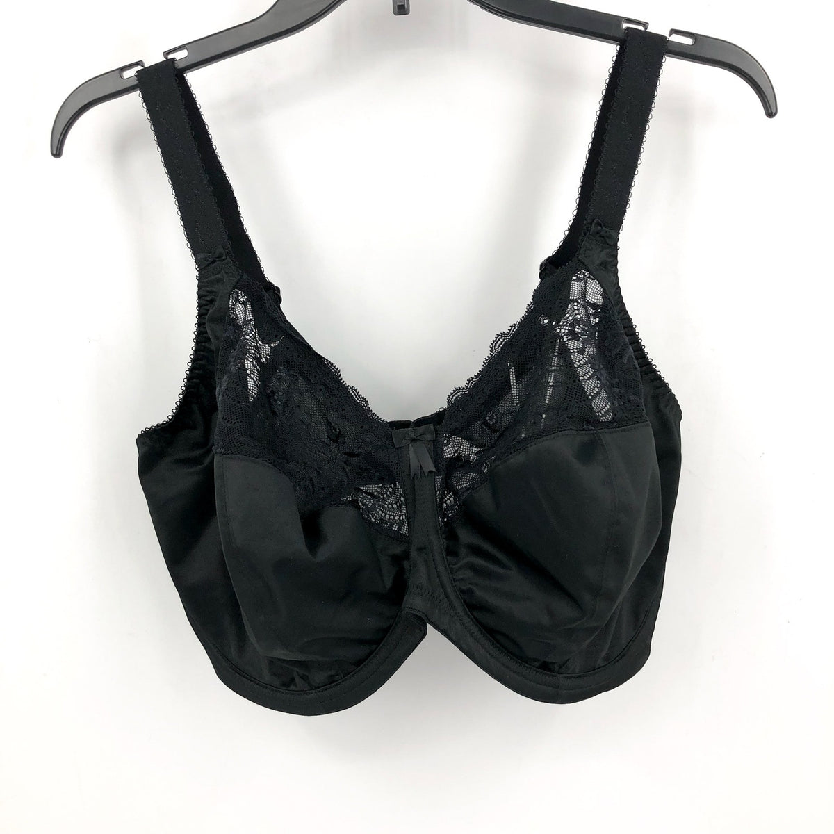 ELOMI Women's Morgan Underwired Banded Bra 38L Black Full Cup 4111 NWT