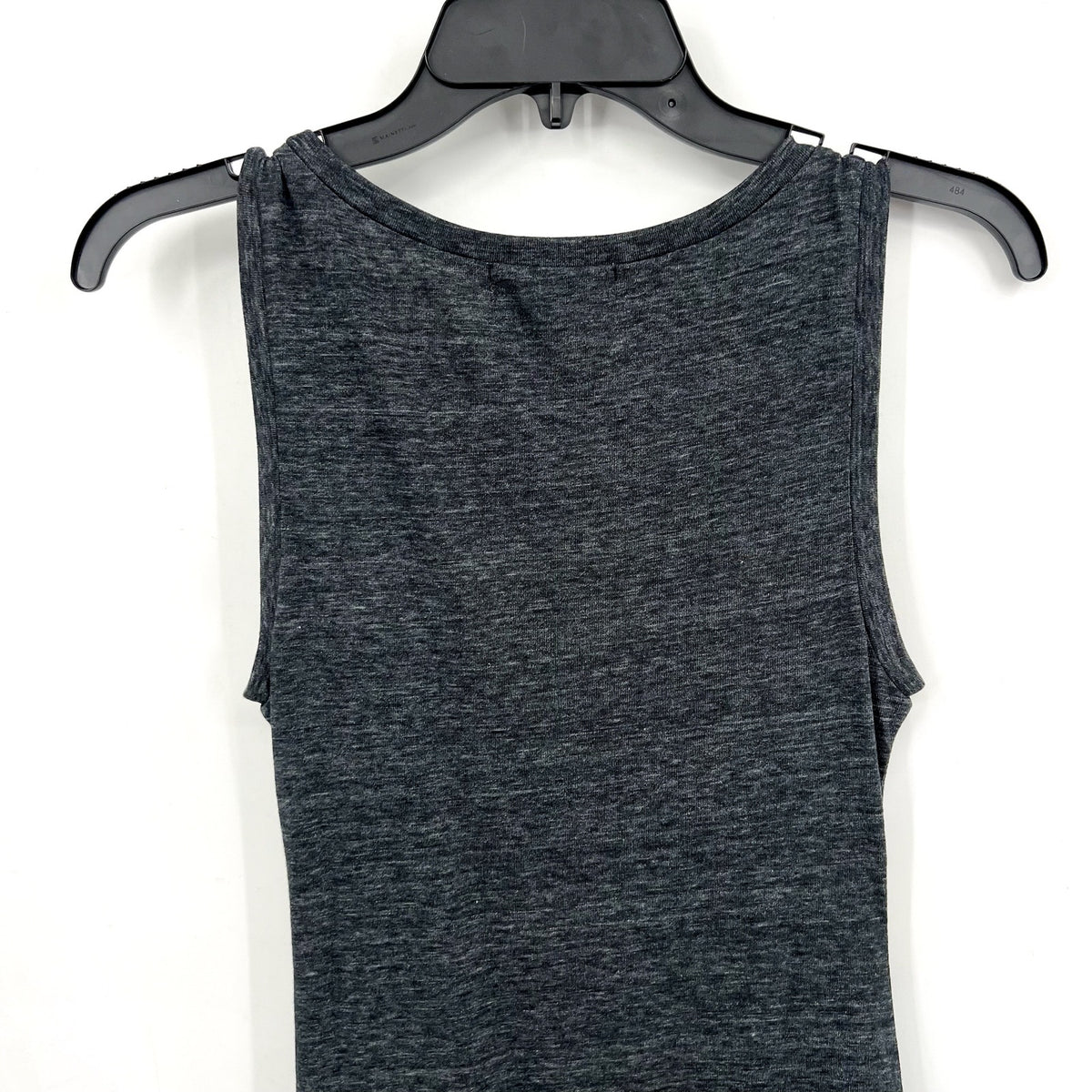 TREASURE & BOND Sleeveless Jersey Tank Dress XS Charcoal Gray Ruched NWOT