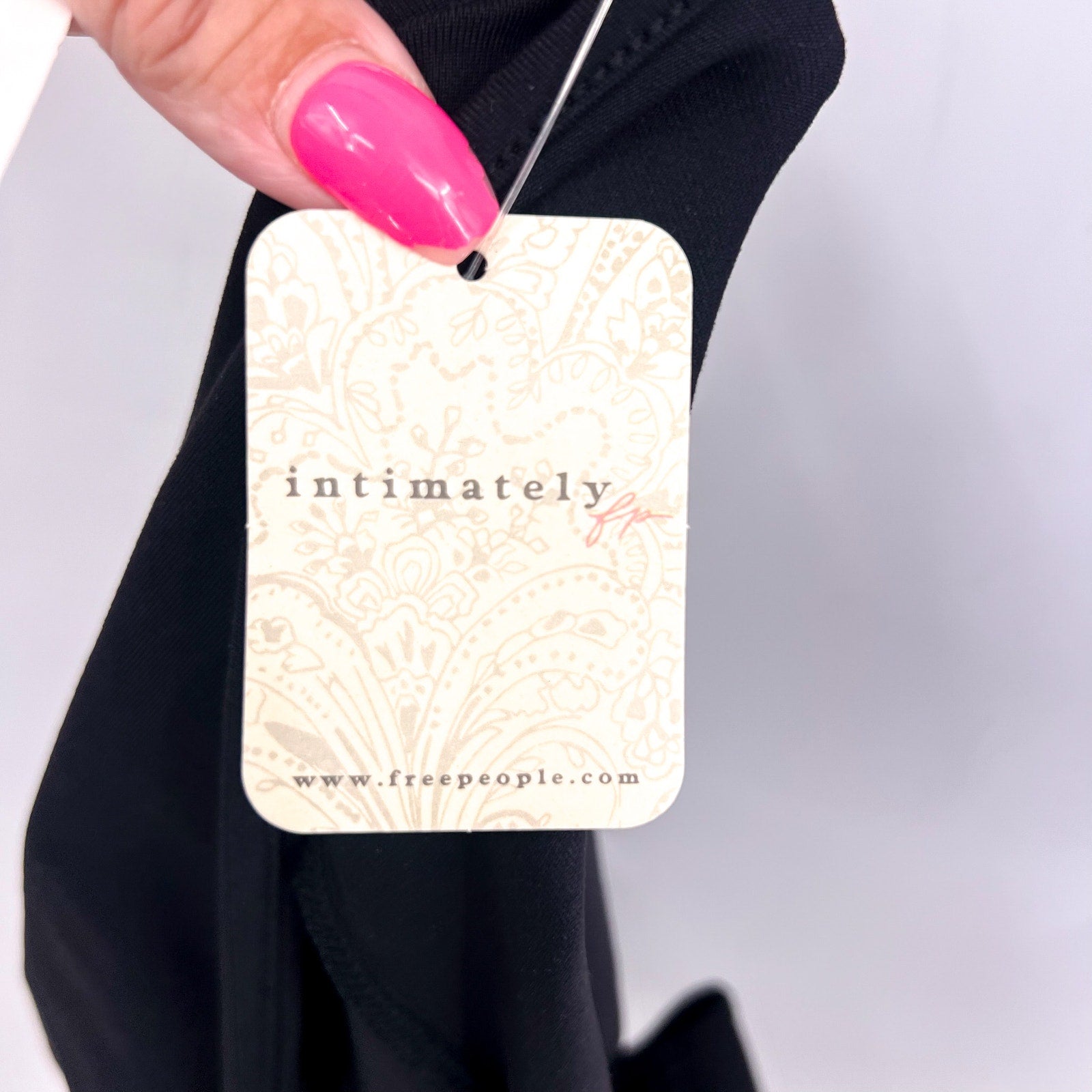 FREE PEOPLE X INTIMATELY FP Everly Bodysuit Small Black 3/4 Sleeve Bolero NWT