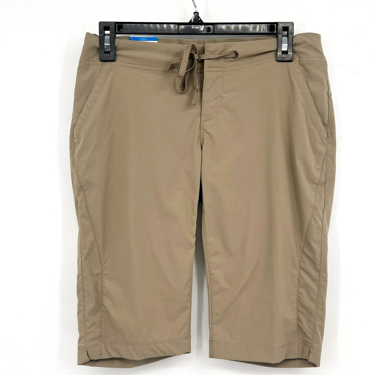 COLUMBIA Women's Anytime Outdoor Long Shorts Size 4 Khaki Stretch NWT