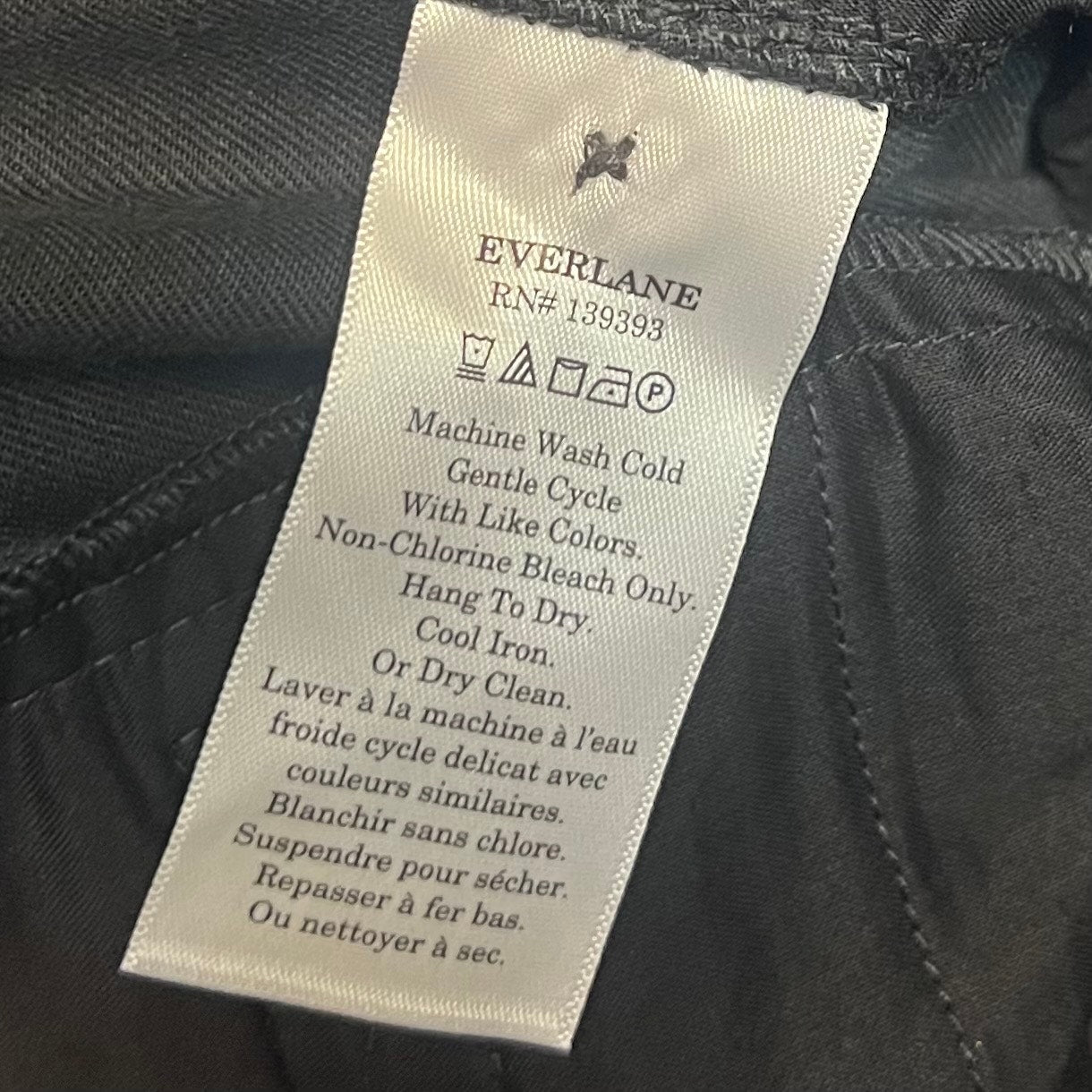 EVERLANE Women's Way High Draper Tapered Pant Size 4 Black Tencel NWT