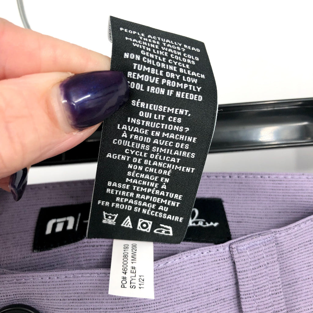 TRAVIS MATHEW Men's Switchbox Hybrid 9" Shorts Large Purple Mulled Grape NWT