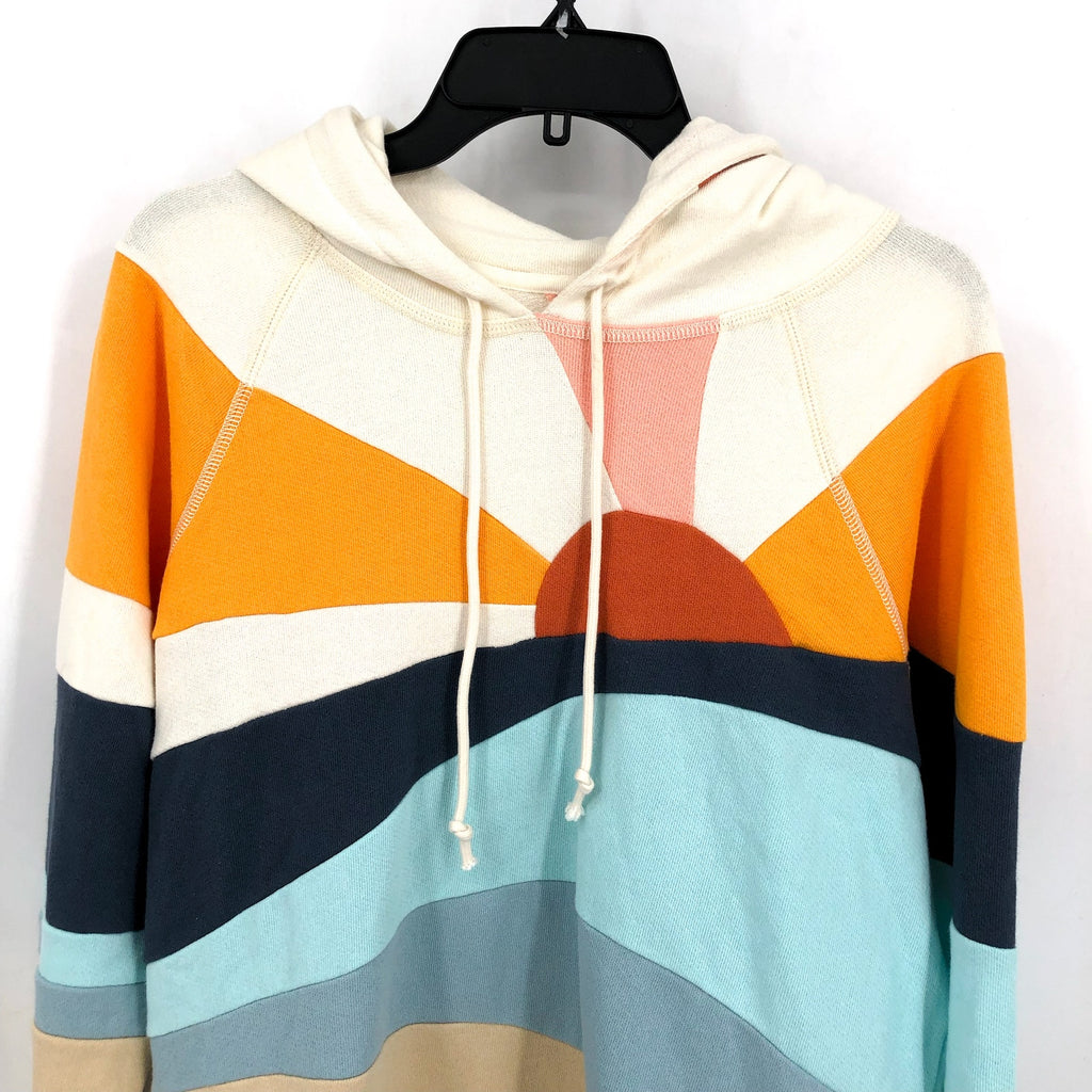 FAHERTY Women's Regular Soleil Hoodie Sweatshirt Medium Sunset Sun & Sea NWT