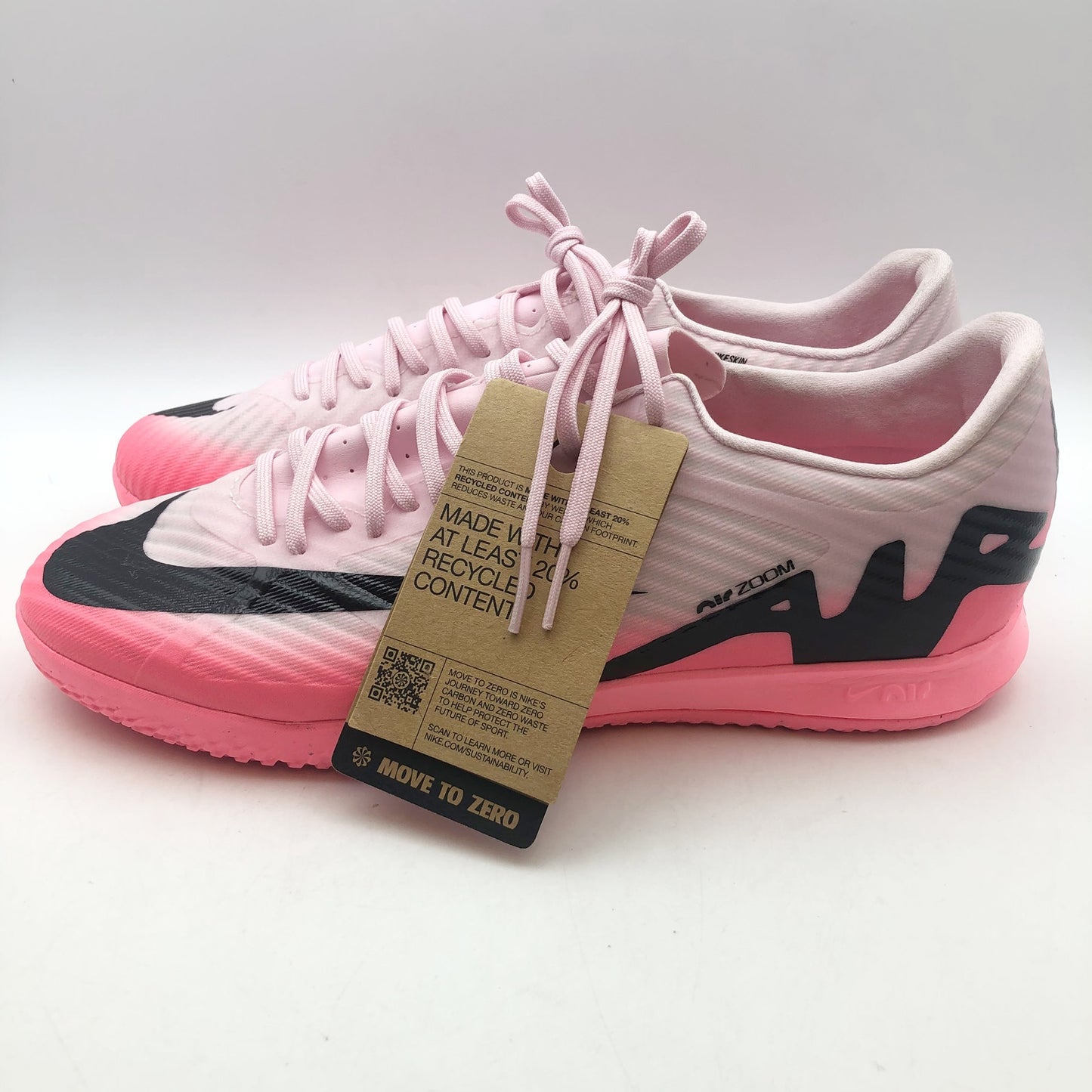 Nike Mens Mercurial Vapor 15 Academy IC Soccer Cleats Size 9.5 Pink Black NWOB