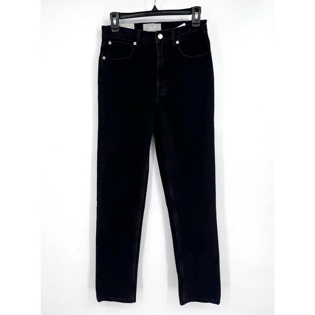 EVERLANE Women's The Way-High Slim Jeans 26x31 US 2 Black Low Stretch Denim NWT