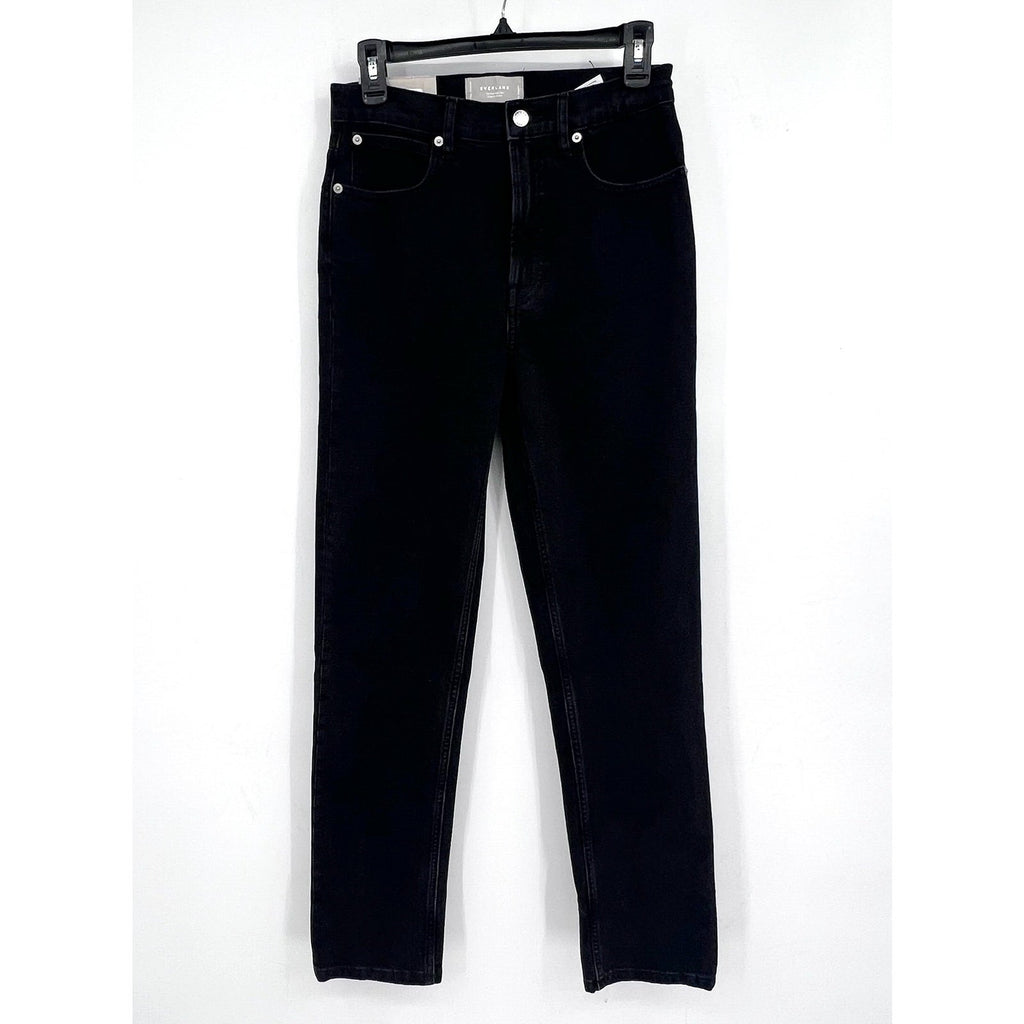 EVERLANE Women's The Way-High Slim Jeans 26x31 US 2 Black Low Stretch Denim NWT