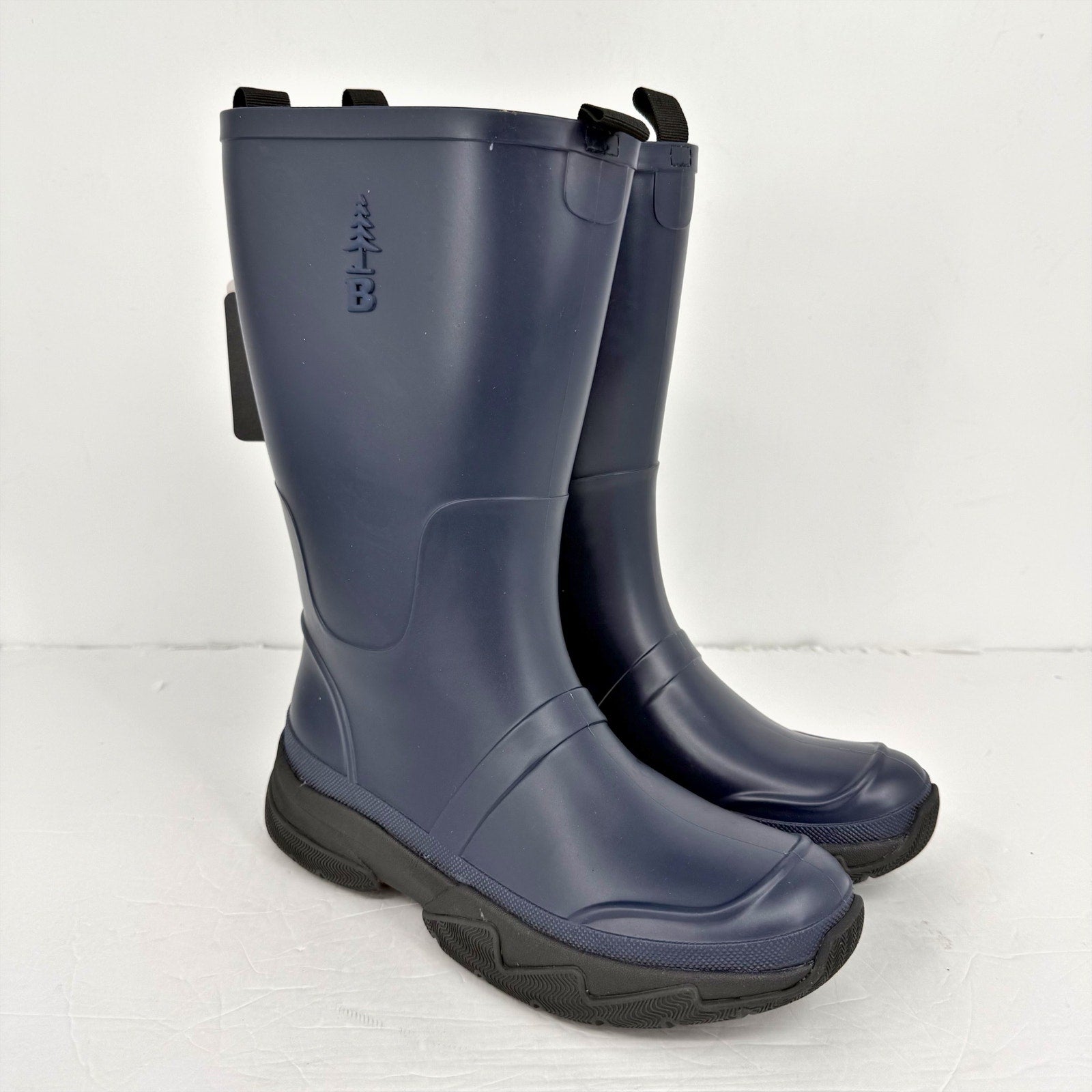 Bass Outdoors Womens Field Tall Rainboots US 8 M Blue Waterproof NWOB