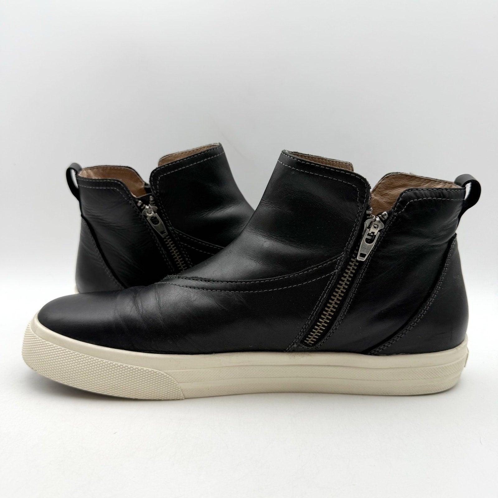 Taos Footwear Womens Double Up Ankle Boots Size 10 M Black Leather NIB