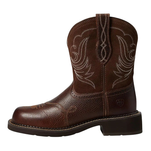 Ariat Womens Fatbaby Heritage Cowboy Dapper Boots US 8 M Brown Leather NWOB