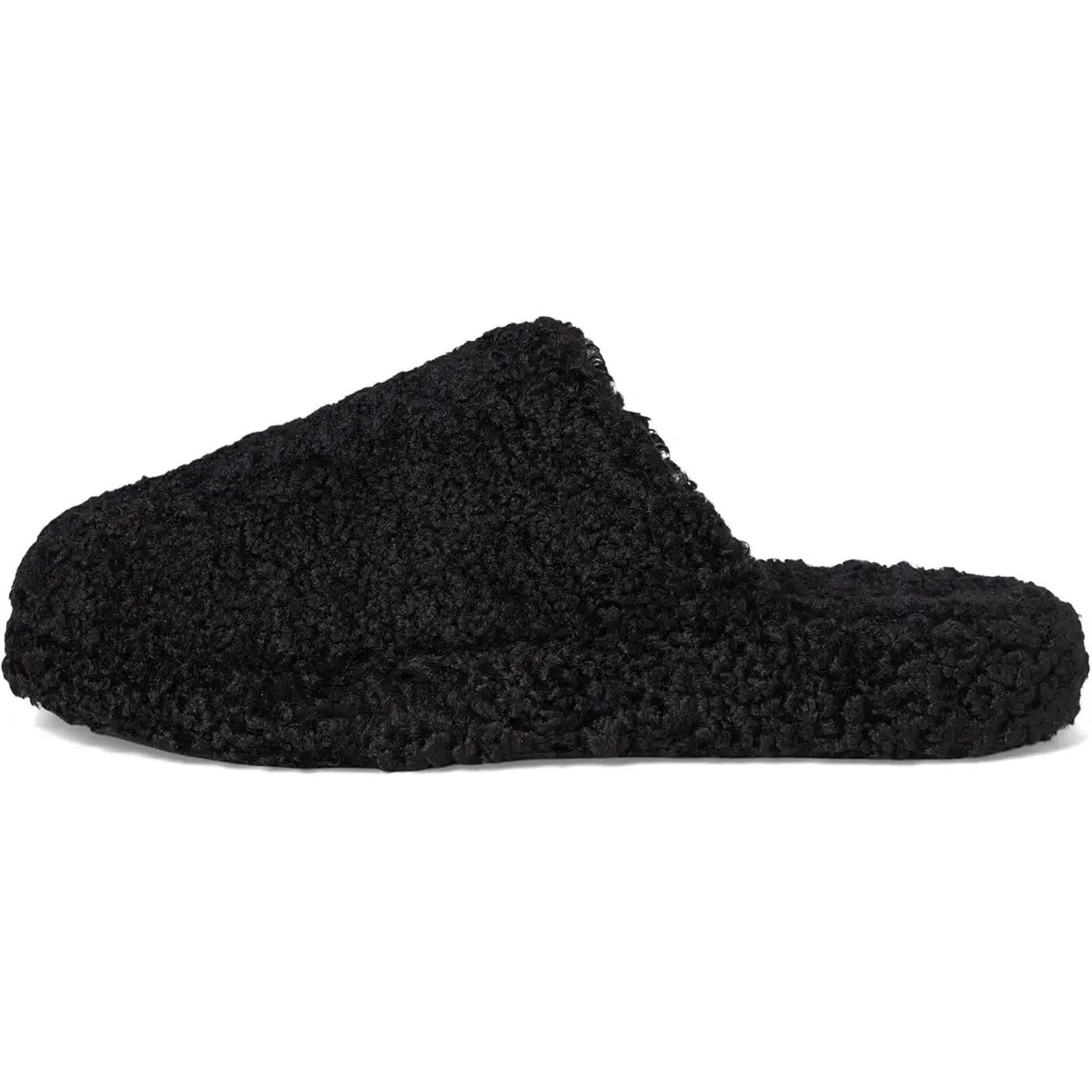 FitFlop Womens Iqushion D-Luxe Padded Teddy Mules US 9 Black Fleece NIB