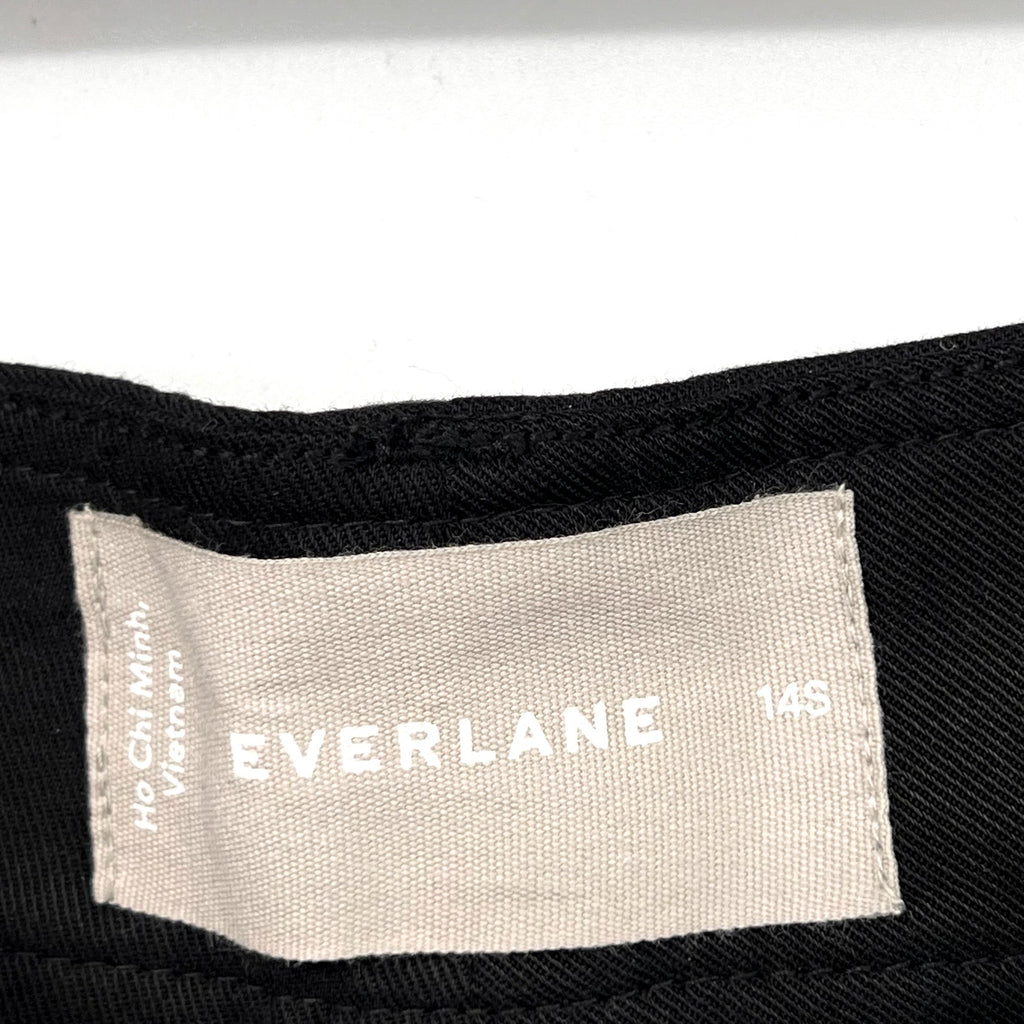 Everlane Womens The Way-High Drape Pants Size 14 30" Inseam Pleated Black NWT