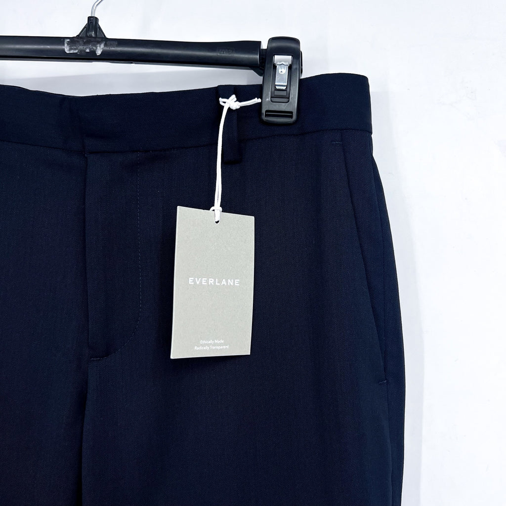 EVERLANE Men's The Italian Wool Pants 30x32 Navy Blue Flat Front NWT