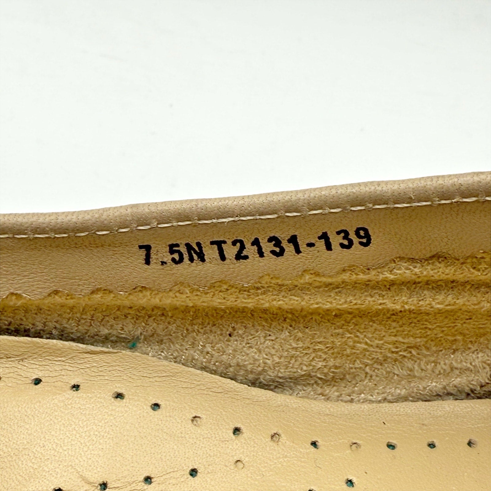 Trotters Womens Liz III Loafers 7.5 NARROW Brown Woven Leather Slip-On NWOB