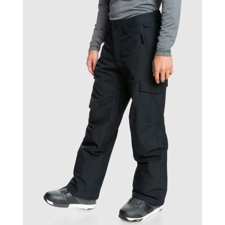 QUICKSILVER Men's Porter Snow Pants Large Black Waterproof Outdoor NWT