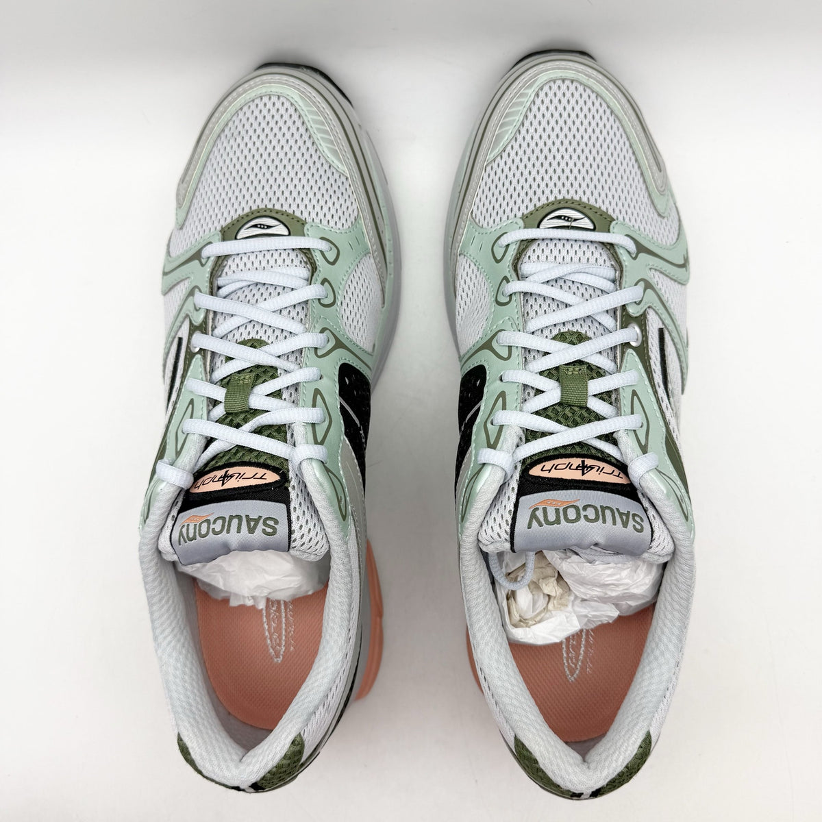 Saucony Mens ProGrid Triumph 4 Athletic Shoes Size 13 Grey Green Sneakers NIB