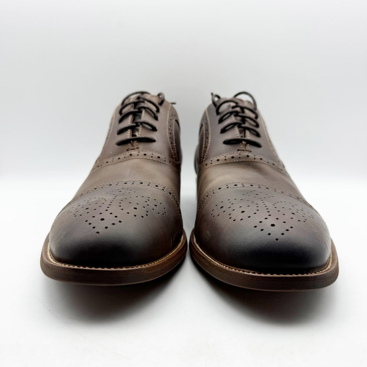 Florsheim Mens Cap Toe Bal Oxford Dress Shoes Size 14 Brown Leather Lace Up NWOB