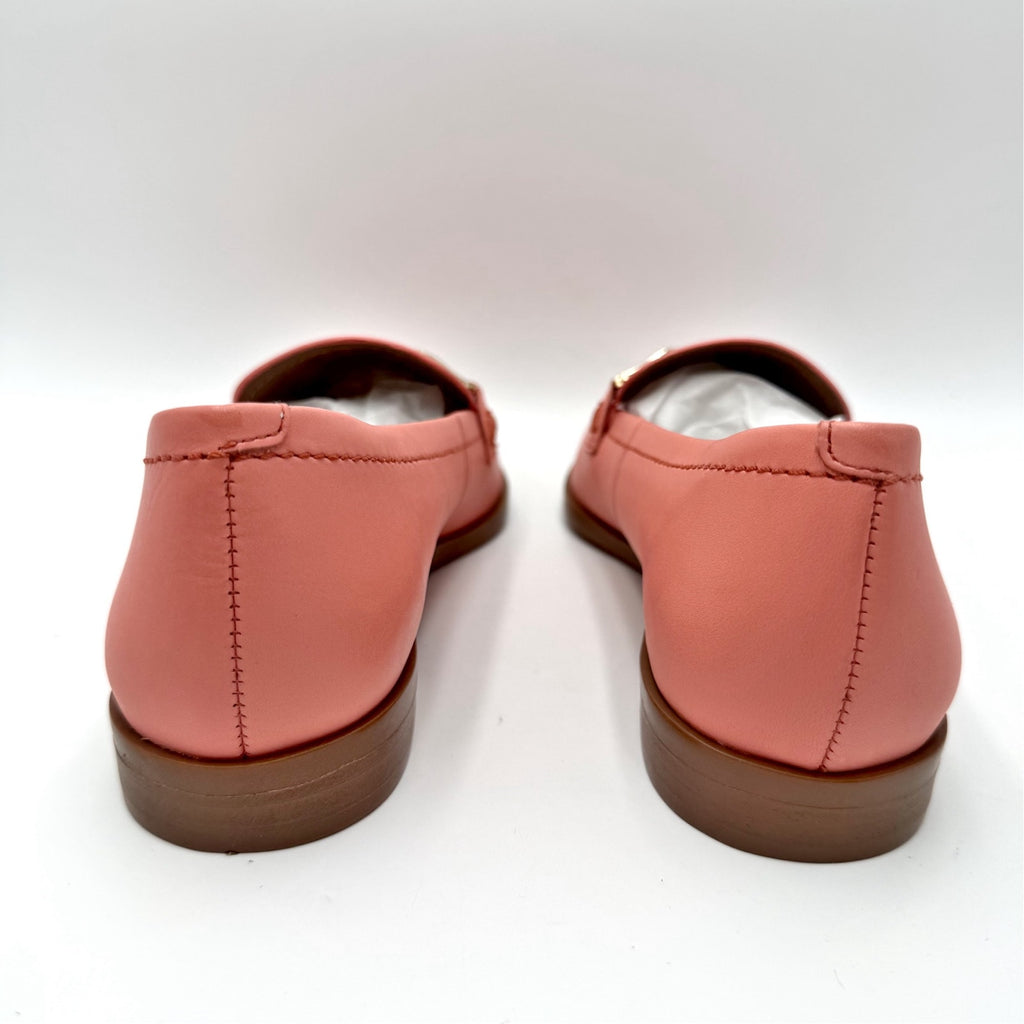 Naturalizer Womens Sawyer Slip-on Loafers Size 6.5 Wide Coral Pink Leather NIB
