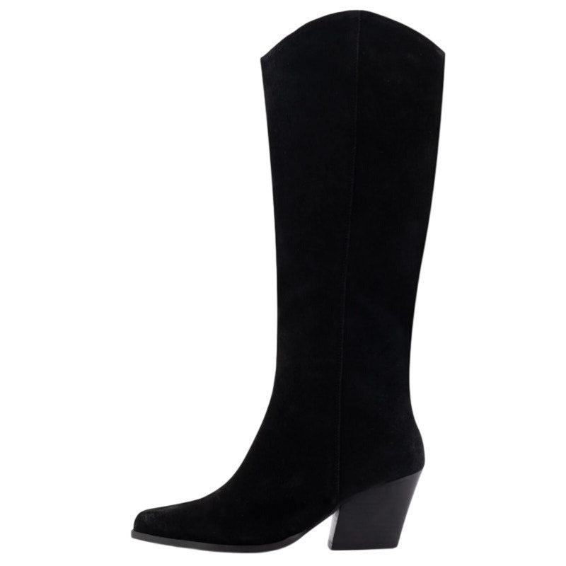 Seychelles Womens Begging You Knee High Boots US 9 M Black Suede Boho NWOB