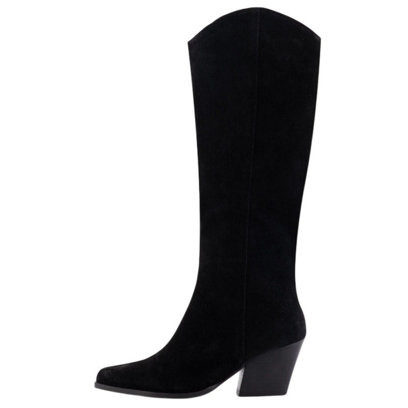 Seychelles Womens Begging You Knee High Boots US 9 M Black Suede Boho NWOB