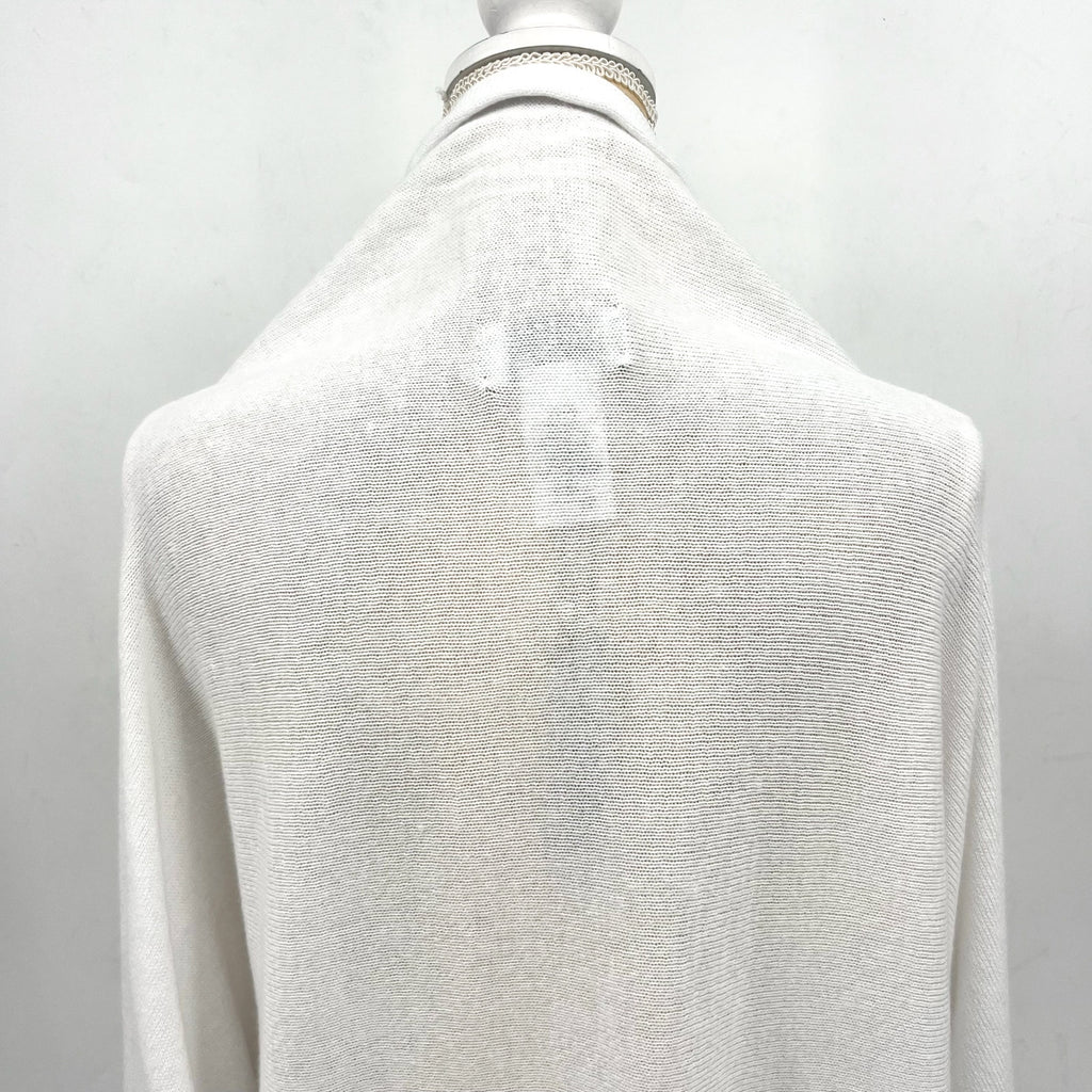 NIC + ZOE Women's Cotton Cashmere Shrug Cardigan Large White Long Sleeve NWT