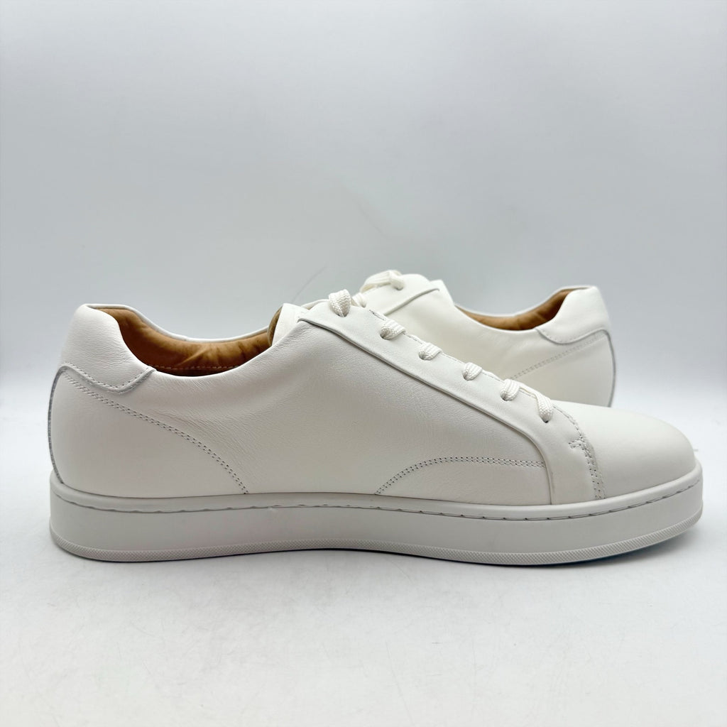 Florsheim Mens Monopoli Casual Sneakers Size 12 WIDE Cream White Leather NWOB