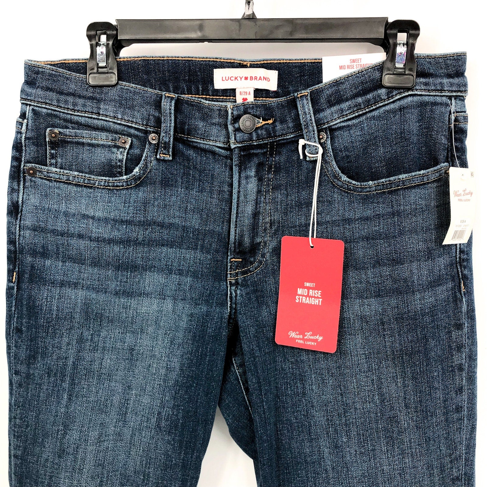 LUCKY BRAND Women's Sweet Straight Leg Jeans 29x30 US 8 Twilight Blue NWT