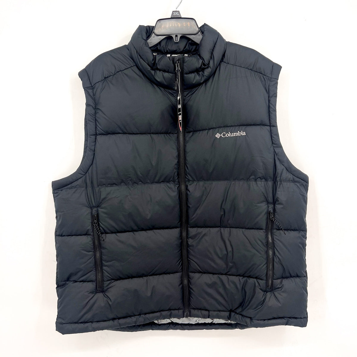 COLUMBIA Men's Pike Lake II Puffer Vest XL Black Insulated Omni-Heat NWT