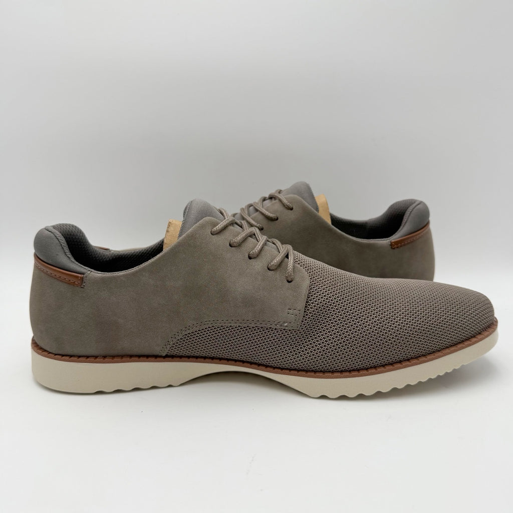 Dr. Scholls Mens Sync Oxford Shoes Size 13 M EU 47.5 Grey Knit Faux Leather NIB