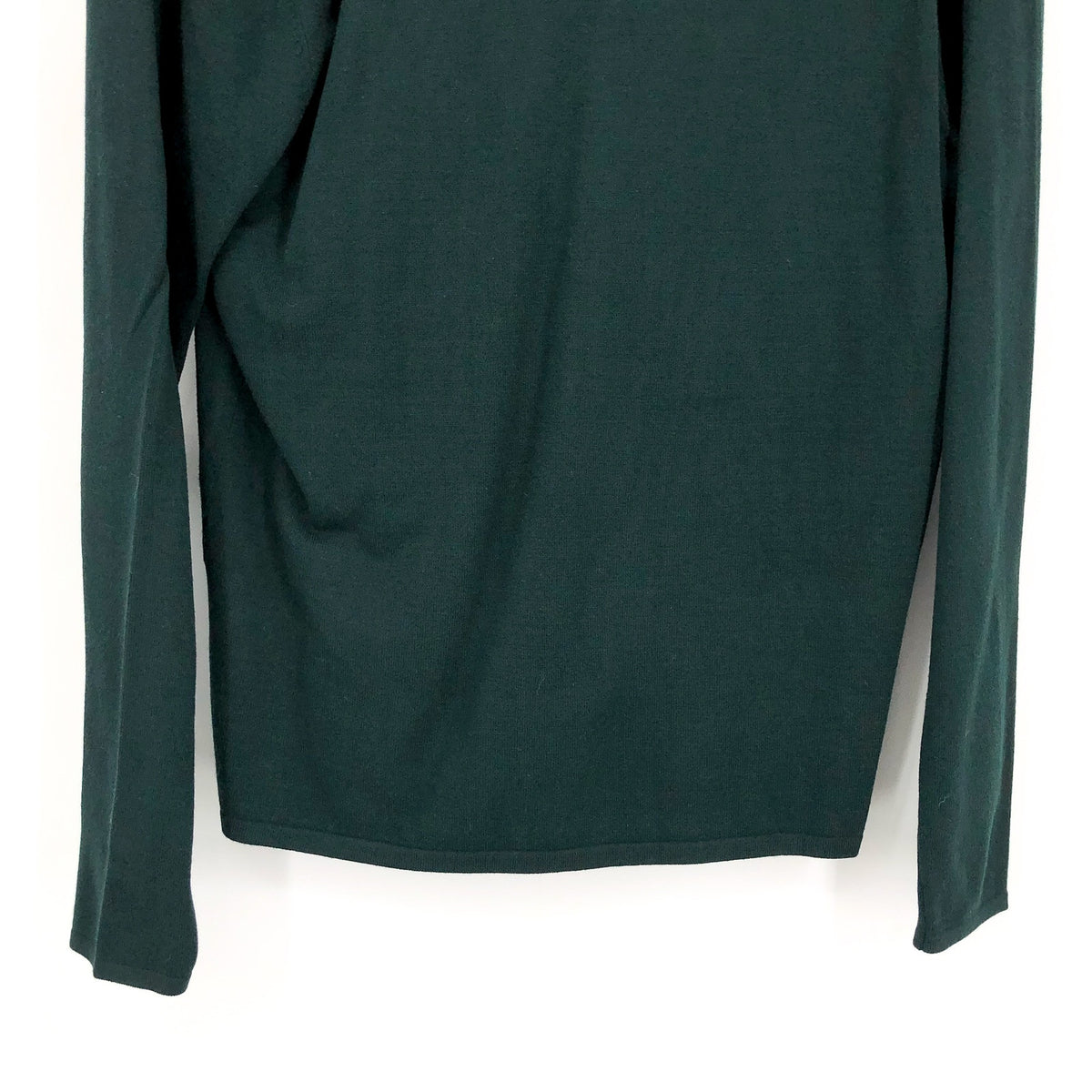 ELLIOTT LAUREN Womens Marella Fitted Sweater Large Evergreen Twist Detail NWT
