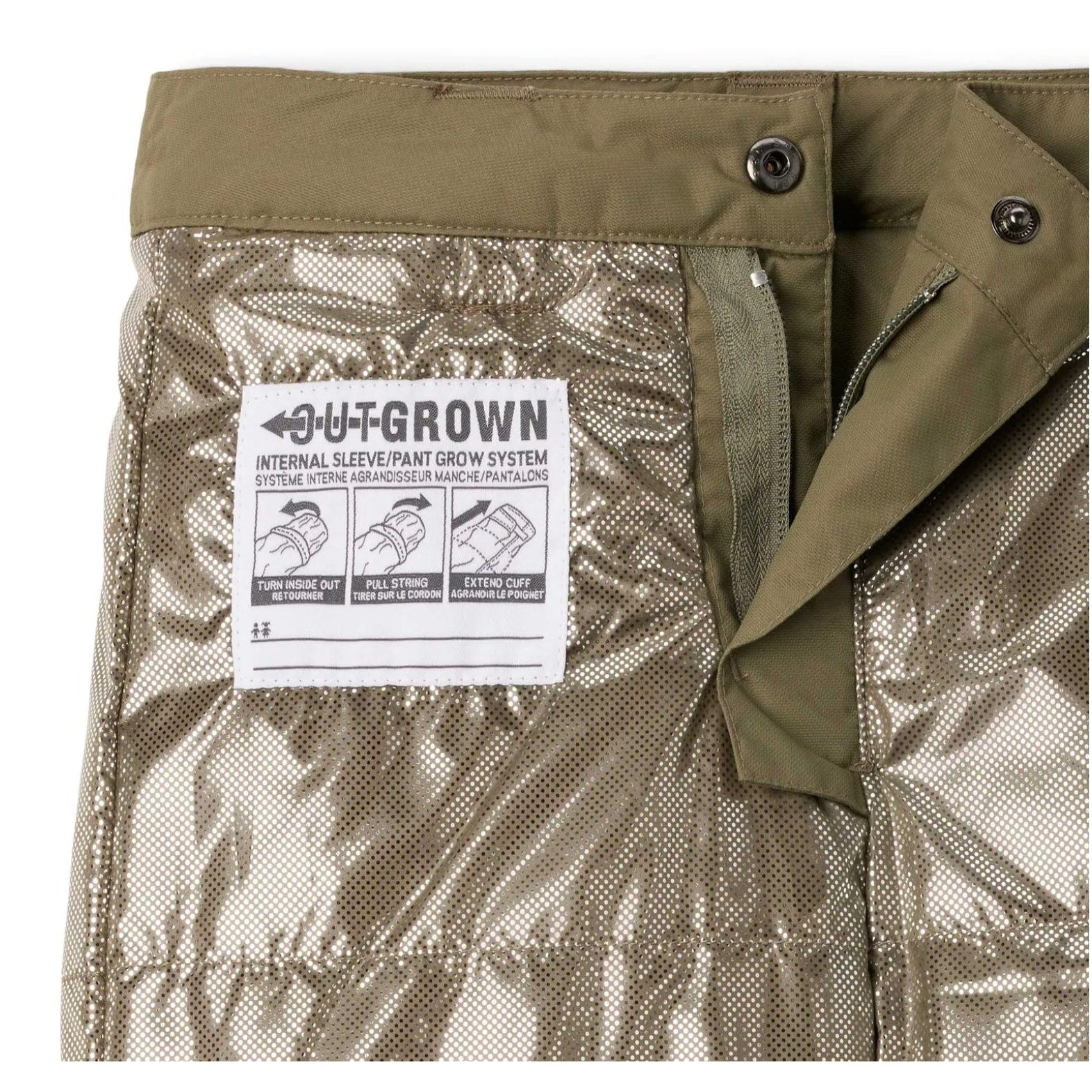 COLUMBIA Kids' Bugaboo III Snow Pants XL Youth 18-20 Green Waterproof NWT
