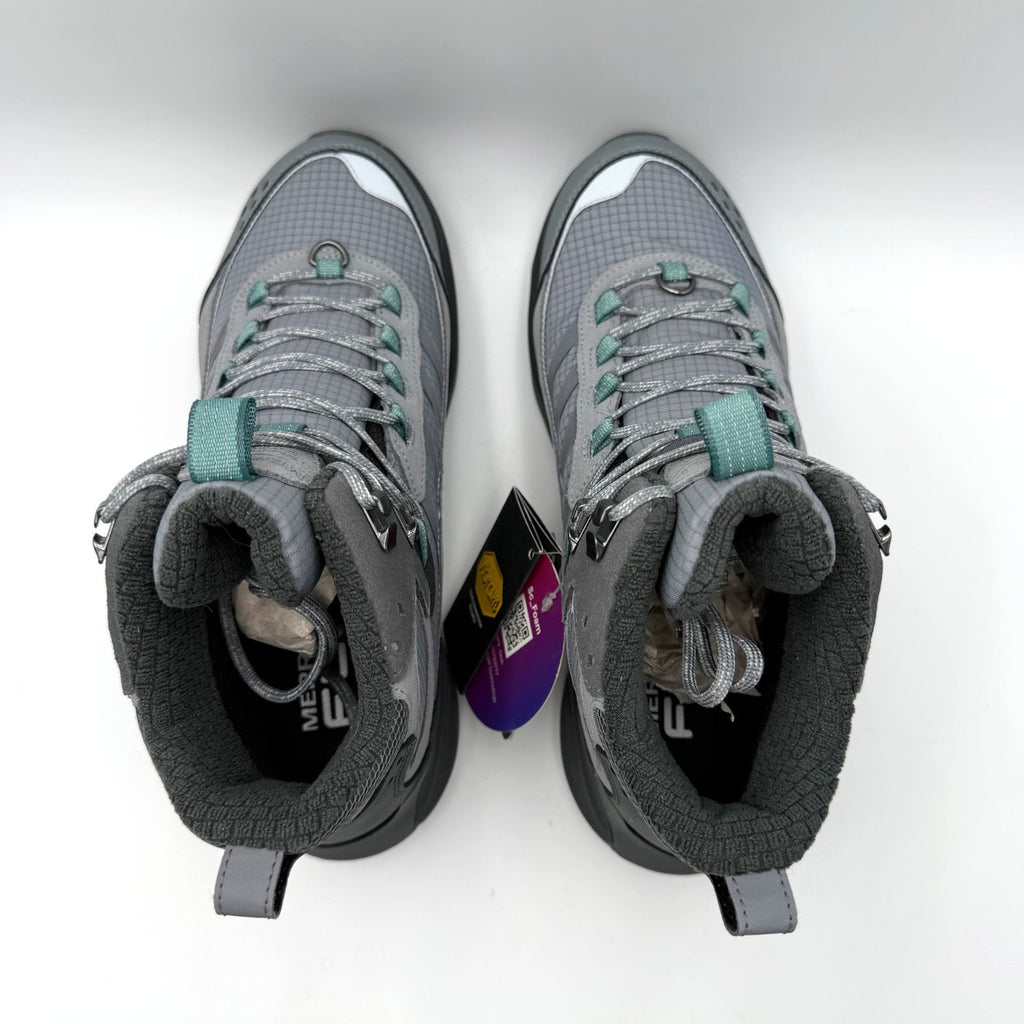 Merrell Womens Moab Speed 2 Thermo Mid Hiking Boot Size 10.5 Gray WP J038190 NIB