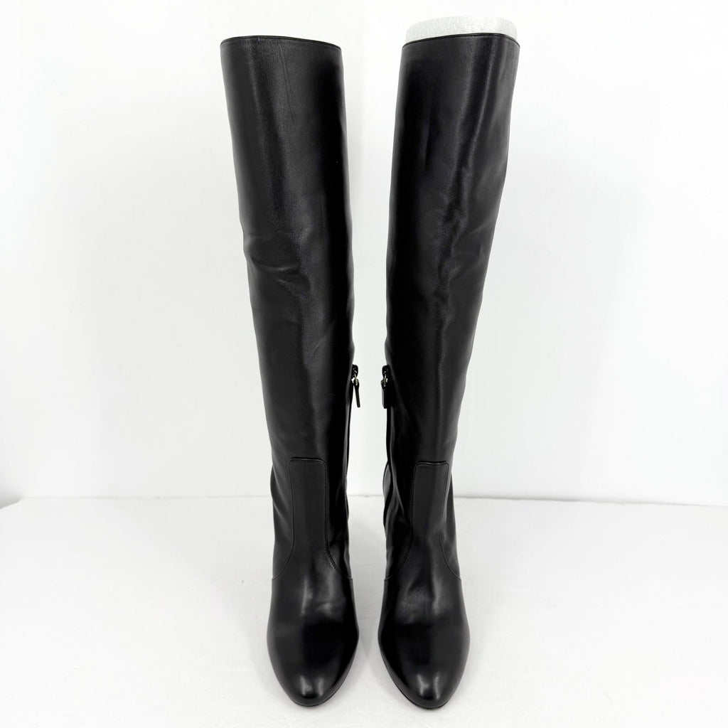 Stuart Weitzman Womens Luxecurve 100 Slouch Boots US 9B Black Leather NWOB
