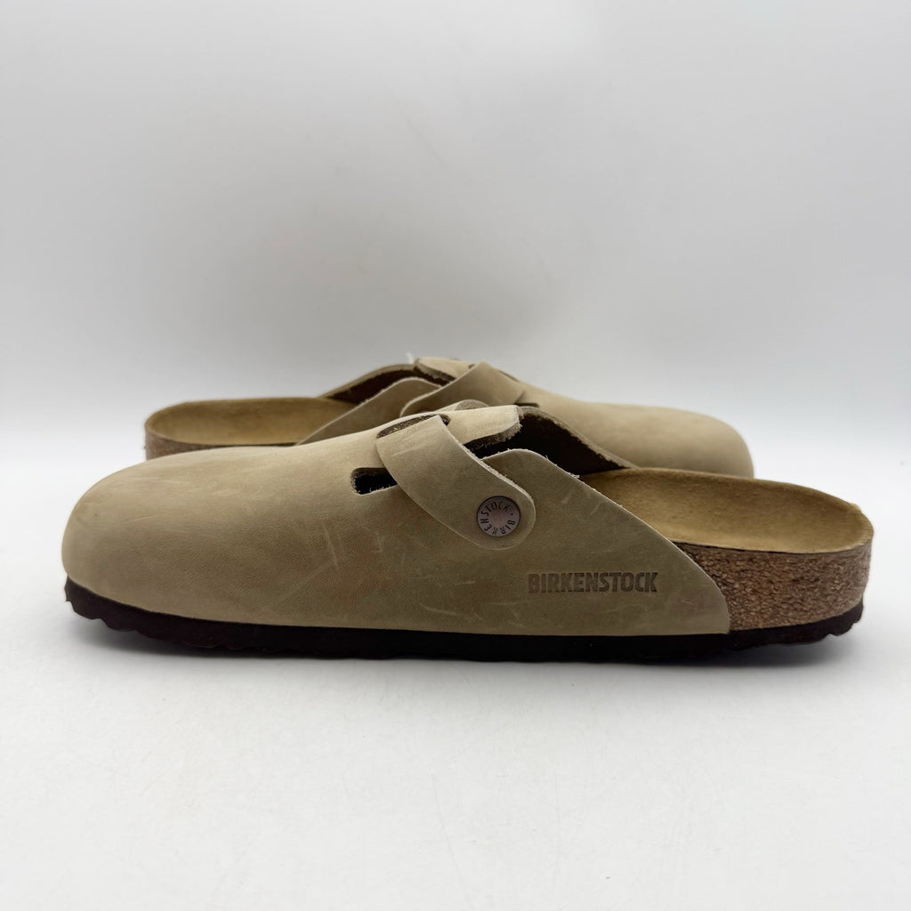 Birkenstock Womens Boston Soft Footbed Clogs EU 40 US 9 Brown Suede Slip On NWT