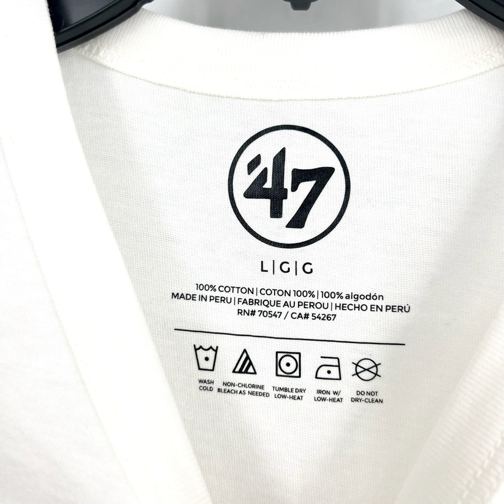 47 BRAND Mens Lone Star Showdown Football SS Fashion T Shirt Large White NWT