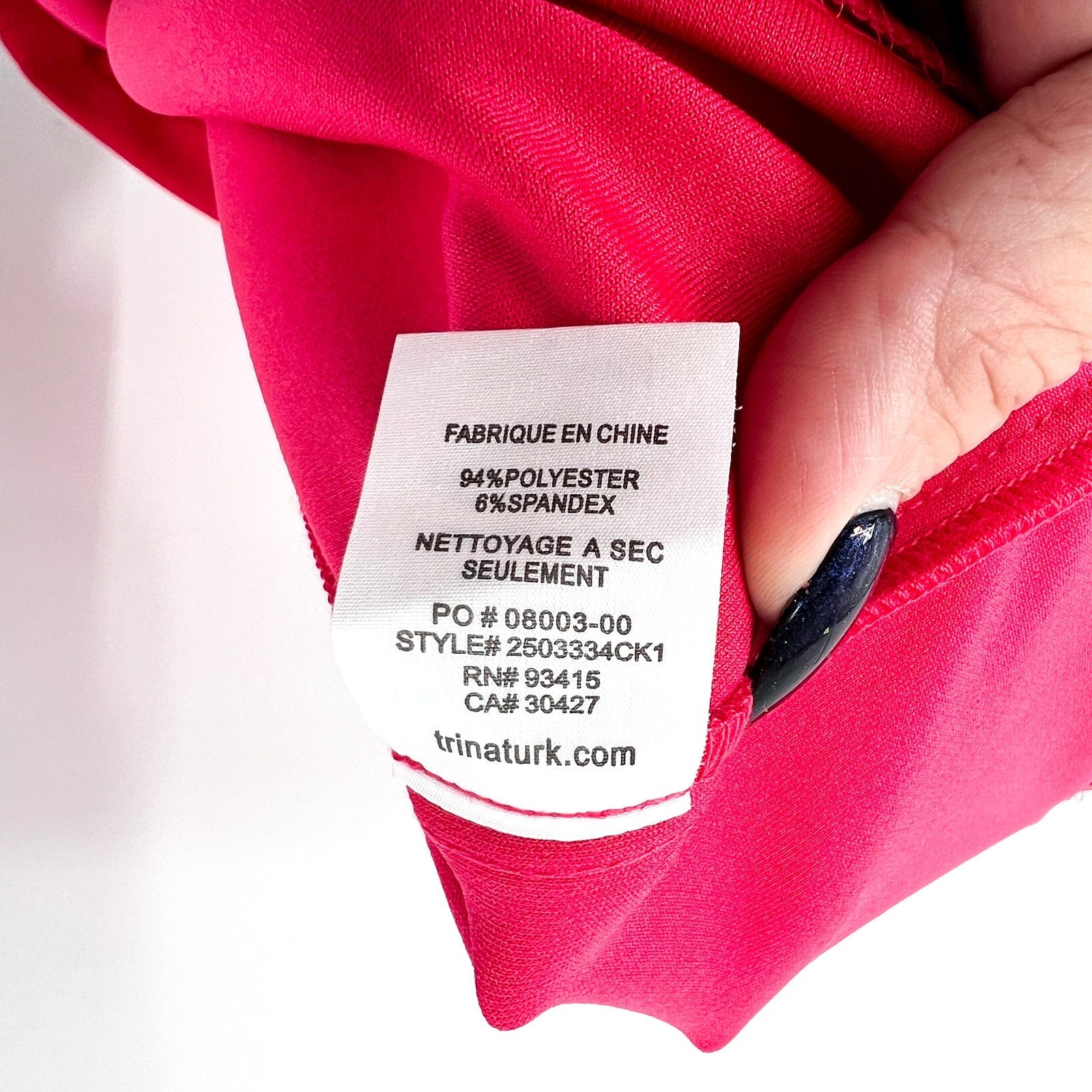 TRINA TURK Women's One-Shoulder Makina Dress Size 14 Pink Coral Asymmetric NWT
