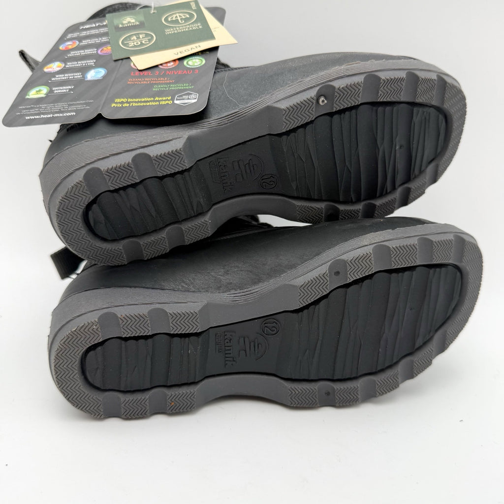 Kamik Girls Mid-Calf Winter Boots US 12 EU 30 Black Waterproof Insulated NIB