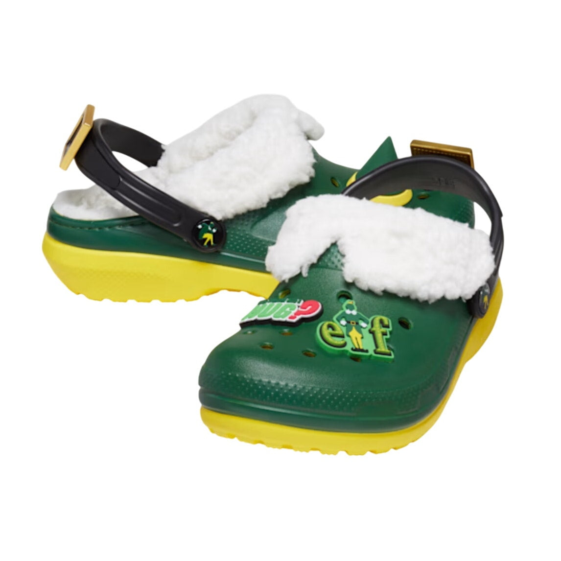 Crocs Unisex Kids Elf Classic Clogs Size 13 Festive Green NWT