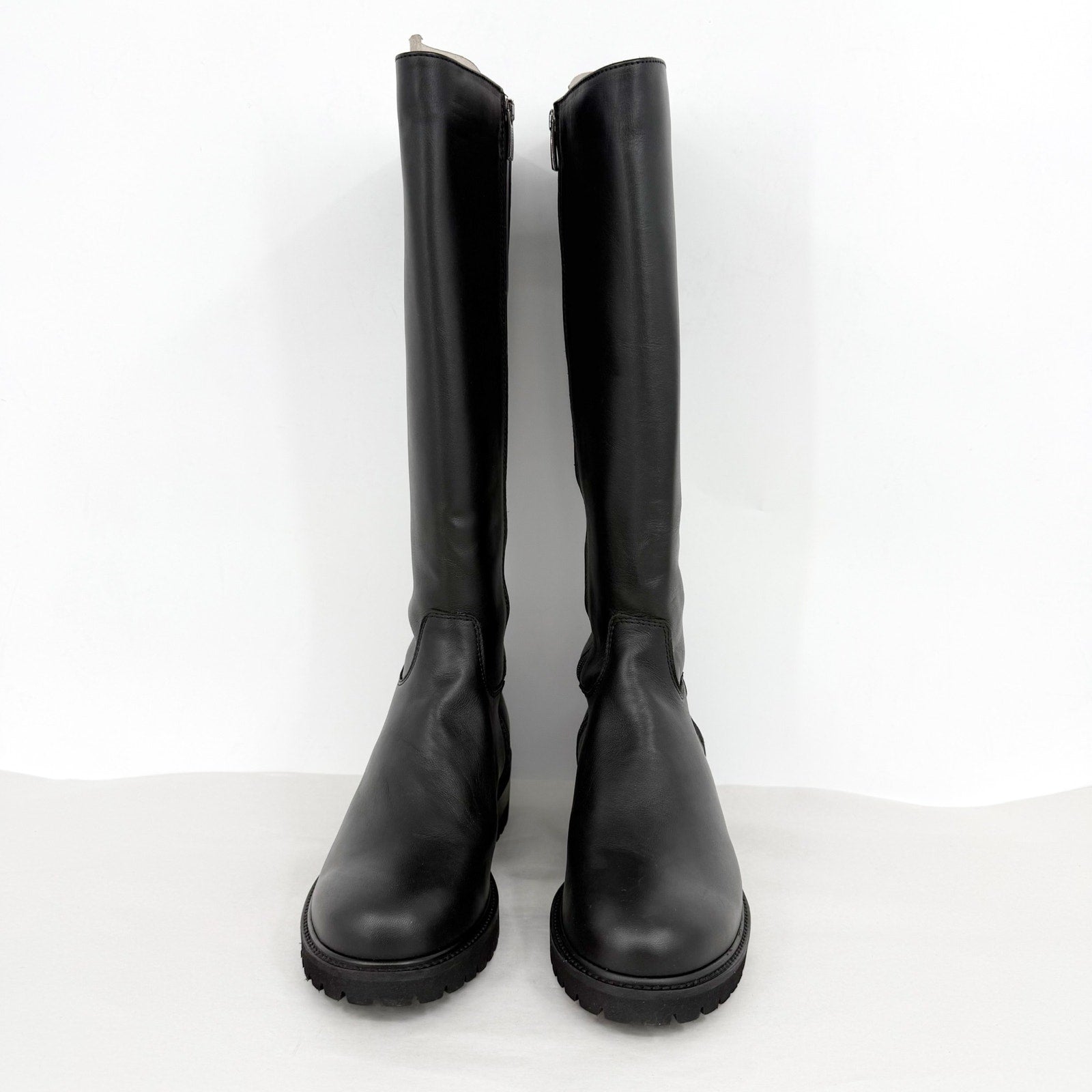 La Canadienne Womens Cate Knee High Boots US Size 9 EU 39 Black Leather NWOB