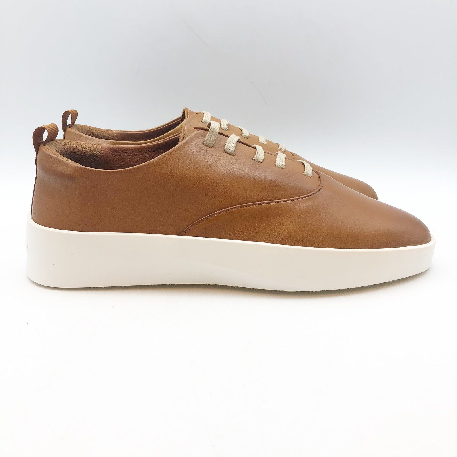 Wolf & Shepherd Cruise Casual Sneakers Womens 7 Mens 5.5 Tan Leather NIB