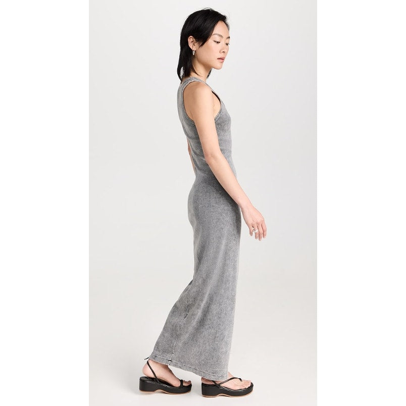 RE/DONE Women's Long Tank Dress LSD Grey SMALL
