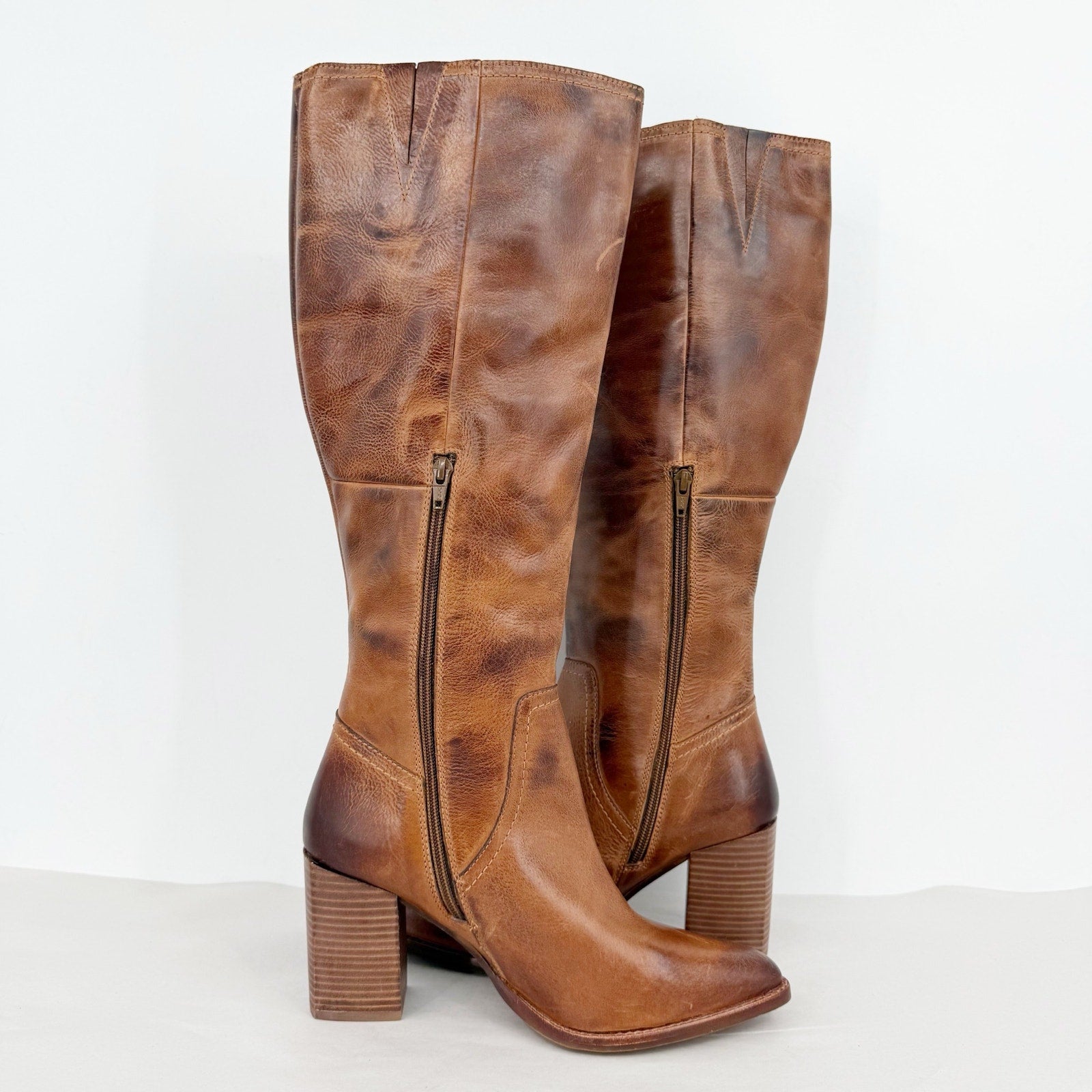 Diba True Womens True Do Knee High Boots US 9 M Brown Leather NWOB