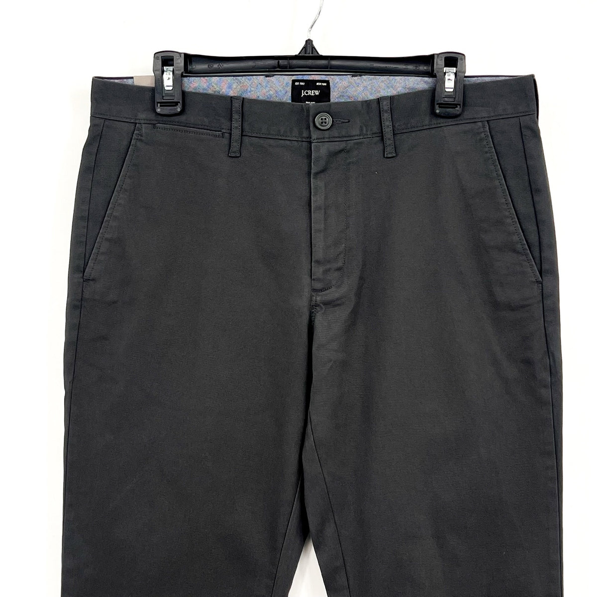 J.CREW Mens 770 Straight-fit Chino Pants 32x30 Onyx Grey Stretch AR886 NWT
