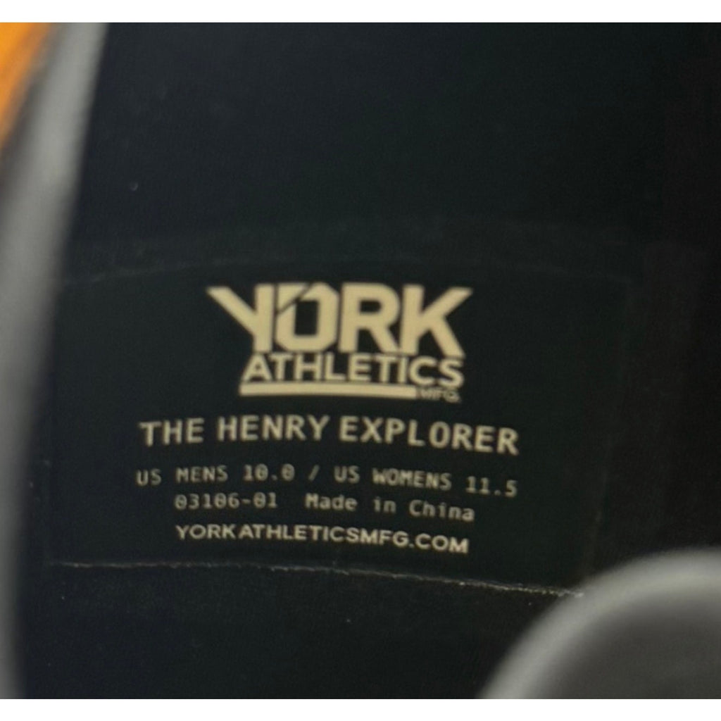 YORK Athletics Mens Via All-Terrain Mid Sneakers Size 10 Black Athletic NIB