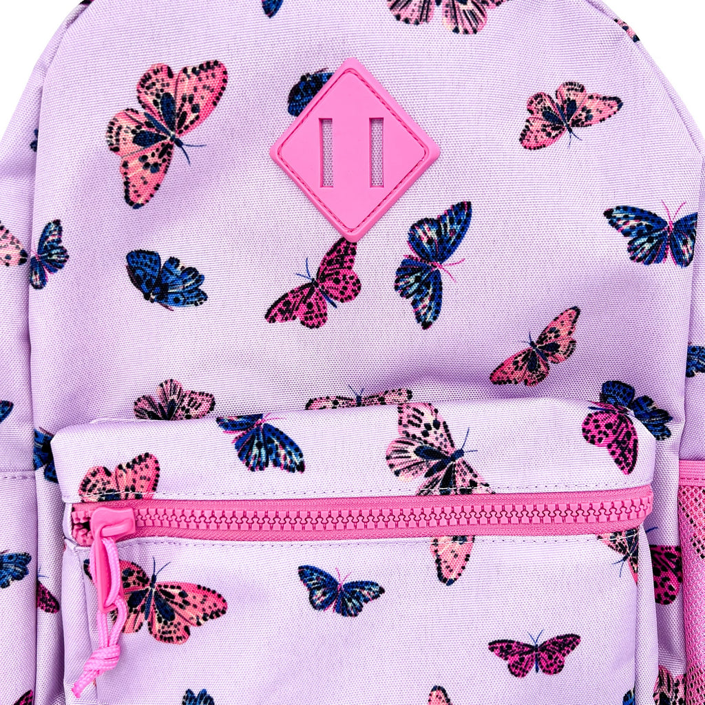 HERSCHEL HERITAGE Youth Backpack 26L Purple Lavendula Butterflies NWT
