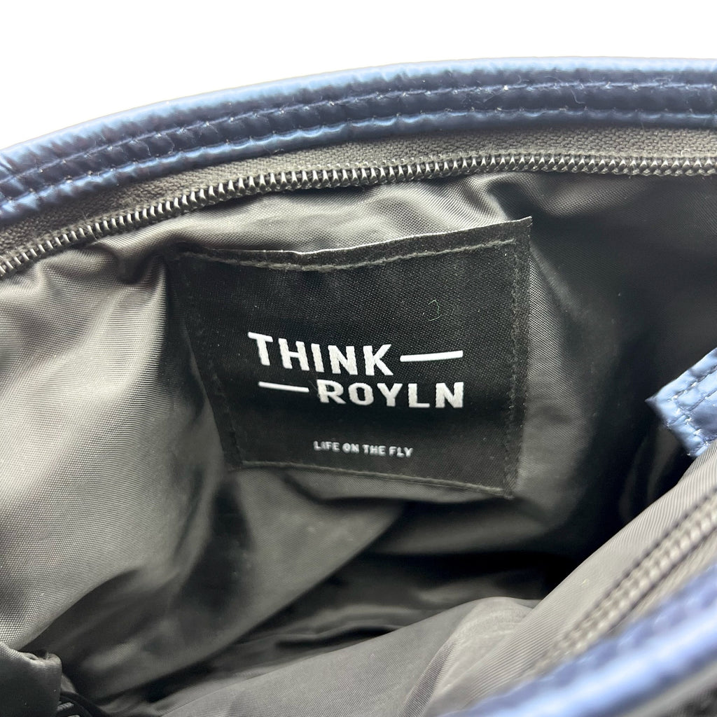 THINK ROYLN Quilted Downtown Crossbody Bag Blue Pearl Indigo NWT